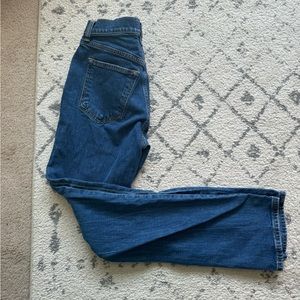 Abercrombie straight slim ultra high rise jeans